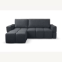 Fumo Komfortowa sofa narożna pikowana Tkanina Neve 97